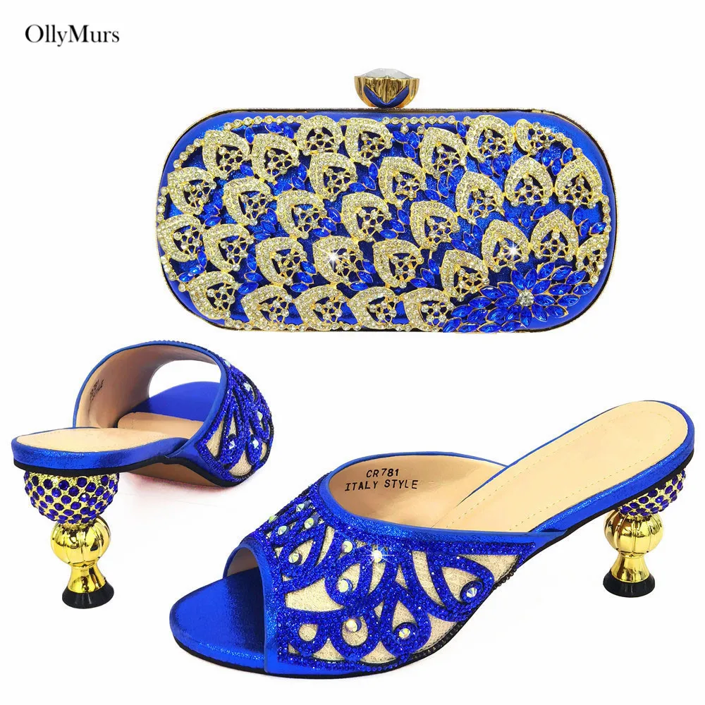 Fashion European Design Rhinestone Shoes And Bag Set African Summer Woman Square Heels Shoes And Bag Set For Wedding Party
Fashion European Design Rhinestone Shoes And Bag Set African Summer Woman Square Heels Shoes And Bag Set For Wedding Party