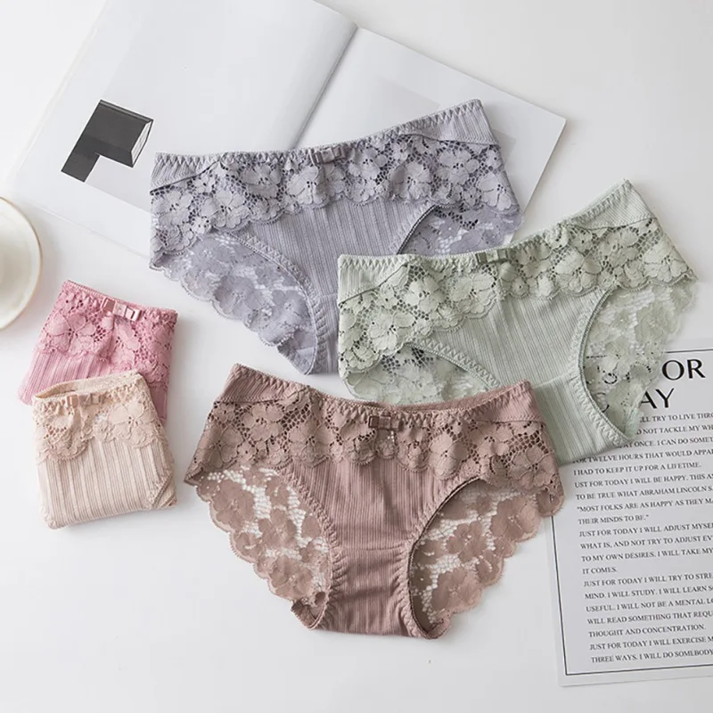 Liva girl Women Panties Sexy Solid Color Lace Hollowed-Out Cotton Briefs Comfortable Low Waist Seamless Panties For Women
Liva girl Women Panties Sexy Solid Color Lace Hollowed-Out Cotton Briefs Comfortable Low Waist Seamless Panties For Women