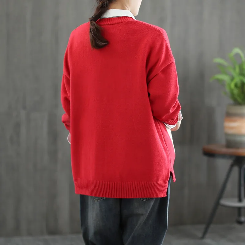 Spring and autumn 2020 loose V-neck jacquard bear umbrella women's knitting cardigan Color Contrast pocket women's sweater coat
Spring and autumn 2020 loose V-neck jacquard bear umbrella women's knitting cardigan Color Contrast pocket women's sweater coat