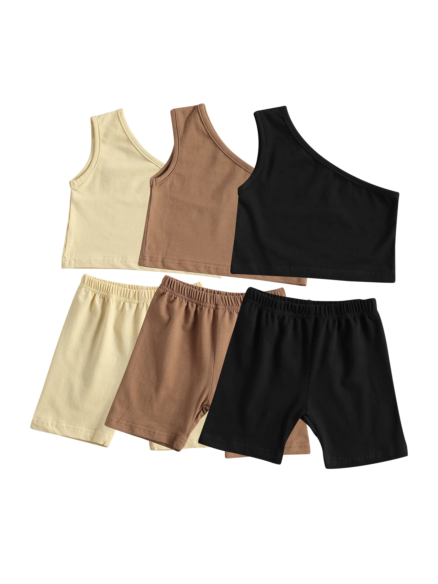Summer Kids Baby Girls Fashion 2-piece Outfit Set One-Shoulder Solid Tops+Shorts Set Clothes 2021 New
Summer Kids Baby Girls Fashion 2-piece Outfit Set One-Shoulder Solid Tops+Shorts Set Clothes 2021 New