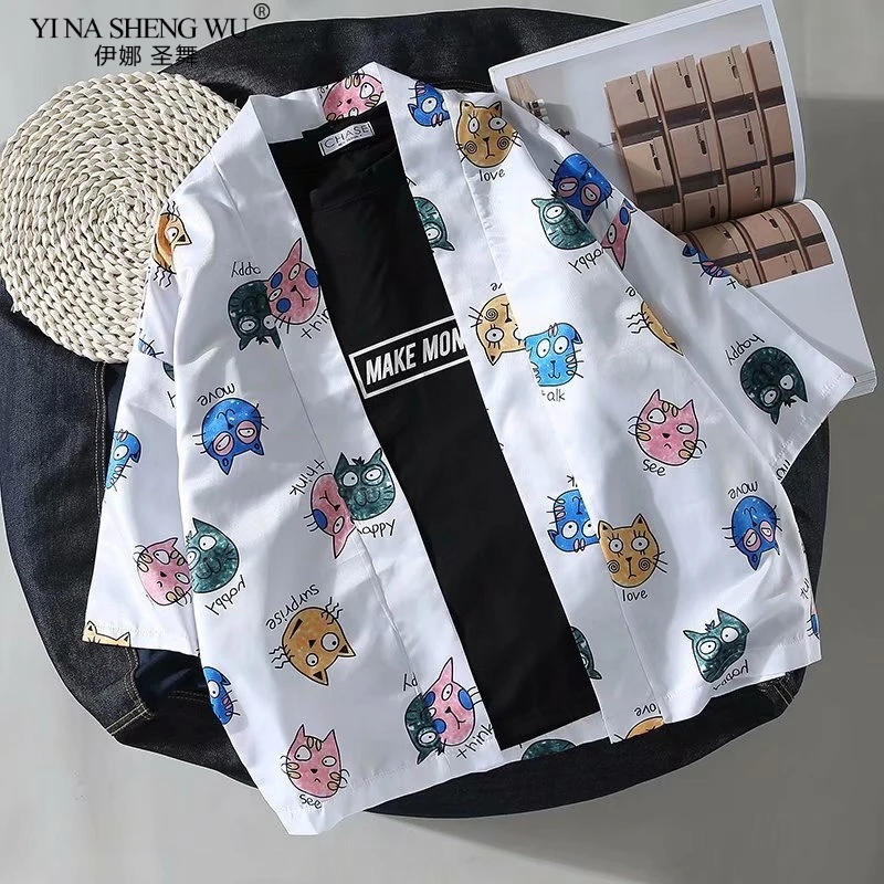 Кимоно для пар, юката, Повседневная японская рубашка, кардиган в стиле Харадзюку, Азиатский костюм для косплея
Кимоно для пар, юката, Повседневная японская рубашка, кардиган в стиле Харадзюку, Азиатский костюм для косплея