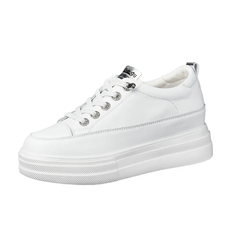 High rise women's small white shoes 2021 spring leather women's shoes round head low top flat heel thick sole casual shoes
High rise women's small white shoes 2021 spring leather women's shoes round head low top flat heel thick sole casual shoes
