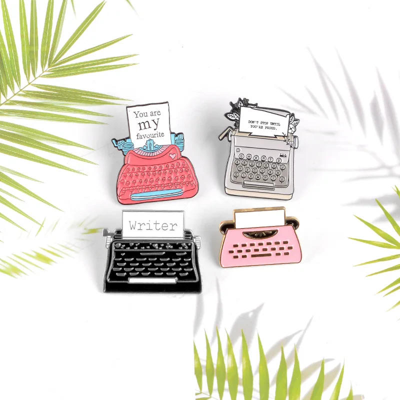 Hot Creative Brooch Typewriter Badge Vintage Ornament Good-looking Enamel Pins Personality Badge High Quality Accessories
Hot Creative Brooch Typewriter Badge Vintage Ornament Good-looking Enamel Pins Personality Badge High Quality Accessories