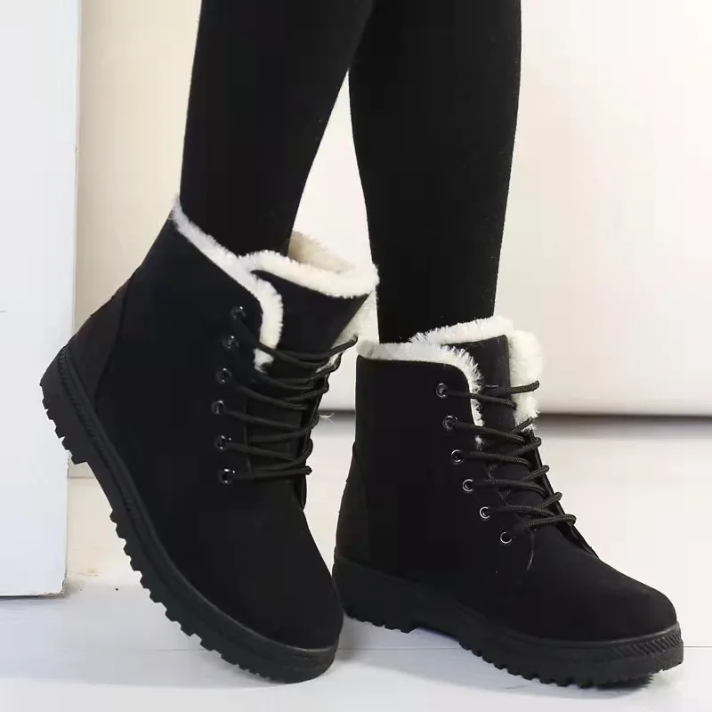 2021 European and American ladies plus size warm short boots flat-heeled cotton shoes 2132
2021 European and American ladies plus size warm short boots flat-heeled cotton shoes 2132