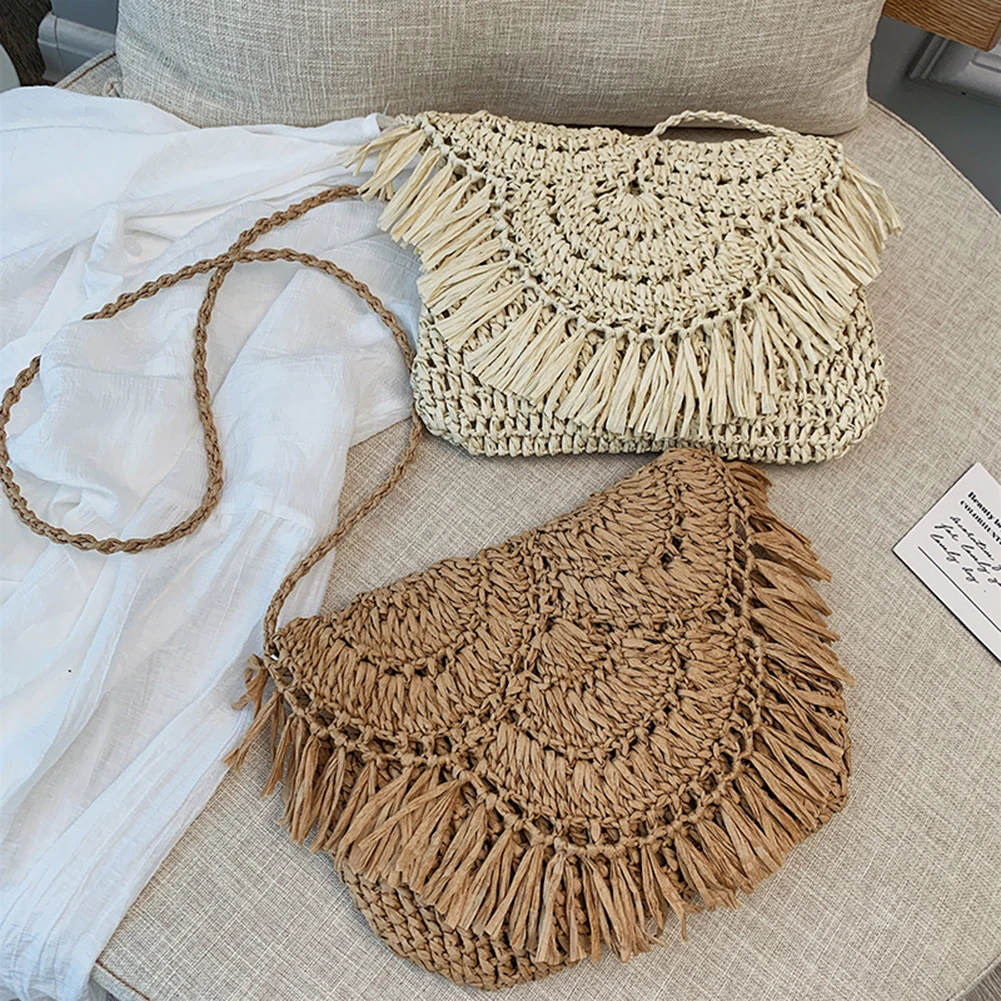 Summer Straw Bags For Women Handmade Tassel Beach Bags 2020 Raffia Rattan Woven Handbags Vacation Shoulder Crossbody Bags Clutch
Summer Straw Bags For Women Handmade Tassel Beach Bags 2020 Raffia Rattan Woven Handbags Vacation Shoulder Crossbody Bags Clutch