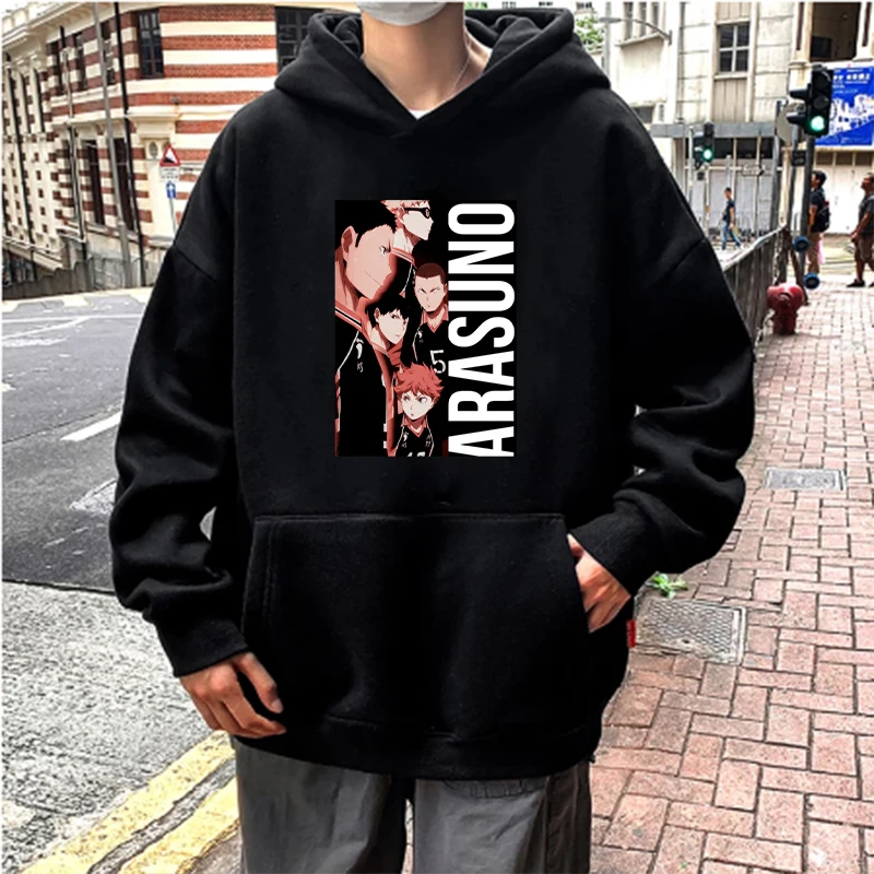 Cartoon Haikyuu ARASUNO Letter Printing Hoodies High School Volleyball Club Japan Anime Sweatshirts Men Oversized Fashion Hoodie
Cartoon Haikyuu ARASUNO Letter Printing Hoodies High School Volleyball Club Japan Anime Sweatshirts Men Oversized Fashion Hoodie