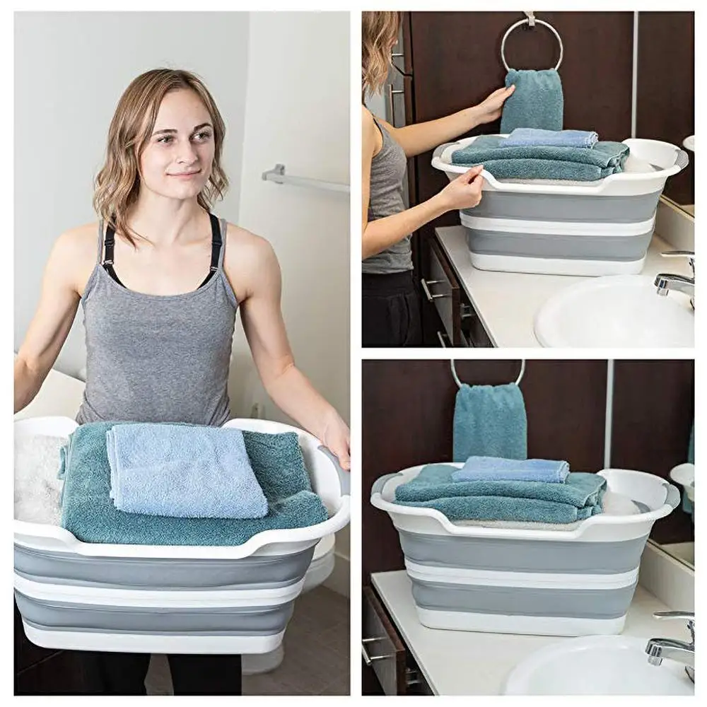 Folding Storage Dirty Clothing Basket Hamper Locker Room Pet Bath Basin Laundry Basket Clothing storage Baskets
Folding Storage Dirty Clothing Basket Hamper Locker Room Pet Bath Basin Laundry Basket Clothing storage Baskets