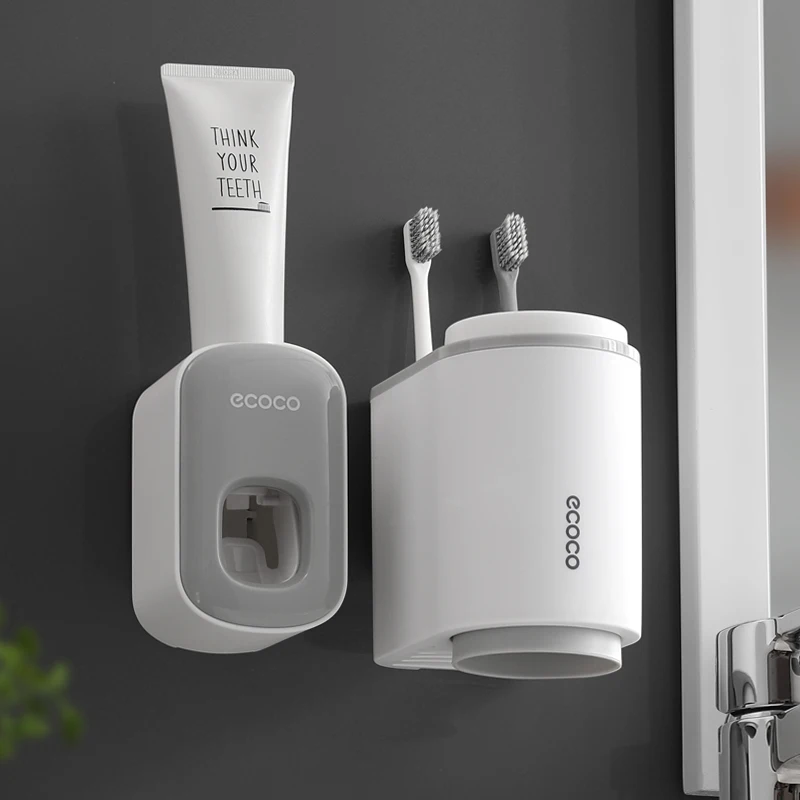 Bathroom Accessories Set Wall Mount Automatic Toothpaste Dispenser Toothpaste Squeezer Dispenser Bathroom Toothbrush Holder Tool
Bathroom Accessories Set Wall Mount Automatic Toothpaste Dispenser Toothpaste Squeezer Dispenser Bathroom Toothbrush Holder Tool