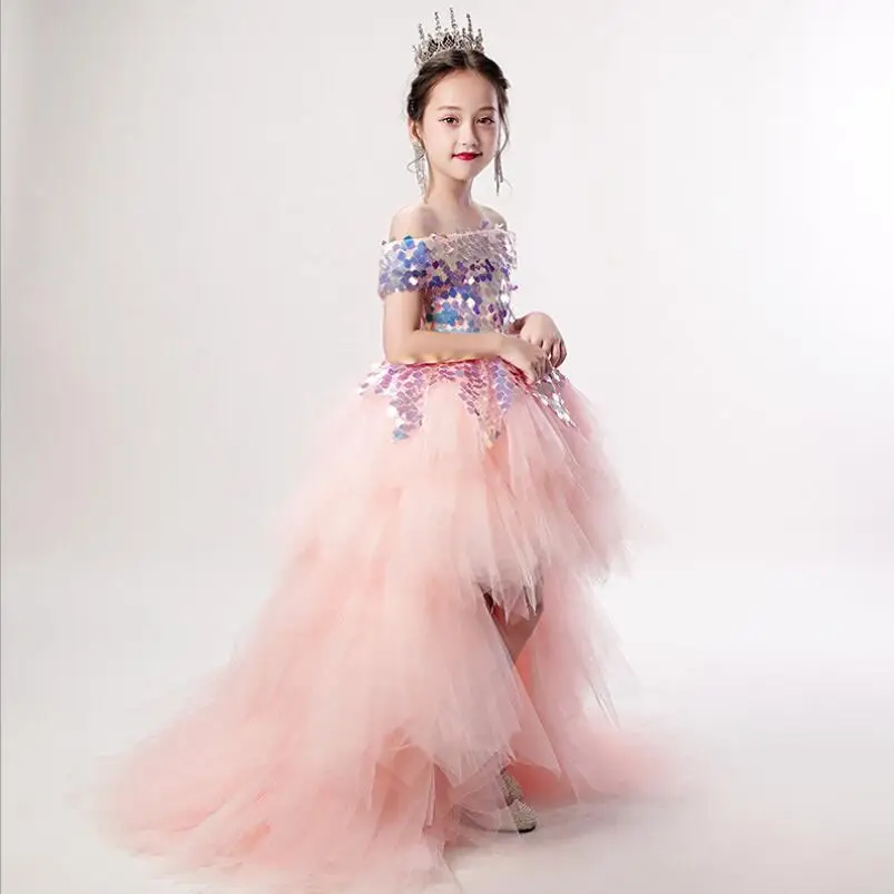 High Quality Flower Girl Dresses With Rose Tulle Princess Dresses Organza Elegant Gown Evening Dress For Kids Girl
High Quality Flower Girl Dresses With Rose Tulle Princess Dresses Organza Elegant Gown Evening Dress For Kids Girl