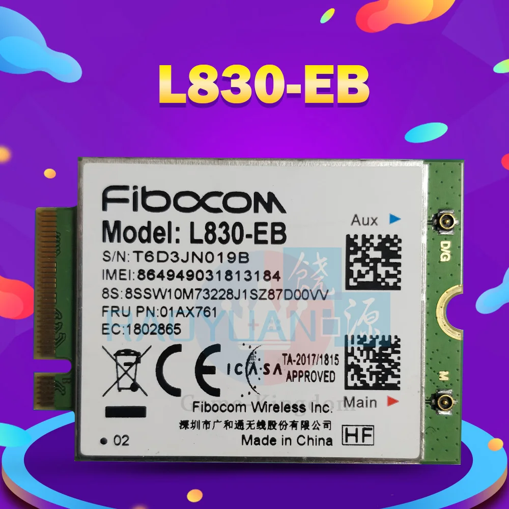 Hot Sale L830-EB LTE 4G wireless 4G Card for THINKPAD X380/T480S/T480/X280/T580/L580/L480/S1 gen 4
Hot Sale L830-EB LTE 4G wireless 4G Card for THINKPAD X380/T480S/T480/X280/T580/L580/L480/S1 gen 4