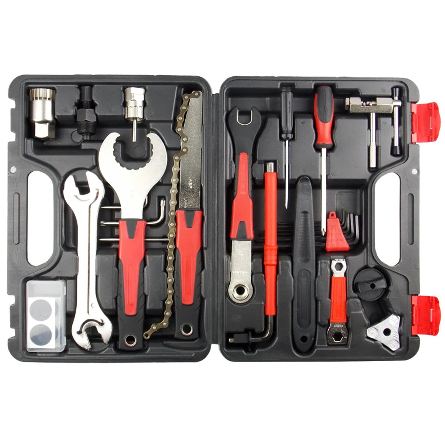 Bicycle Repair Tools Box 18 In 1 Cycling Multitool Chain Pedal BB Wrench Hex Key Bike Tools Kit Box Set Bike Repair Kit
Bicycle Repair Tools Box 18 In 1 Cycling Multitool Chain Pedal BB Wrench Hex Key Bike Tools Kit Box Set Bike Repair Kit
