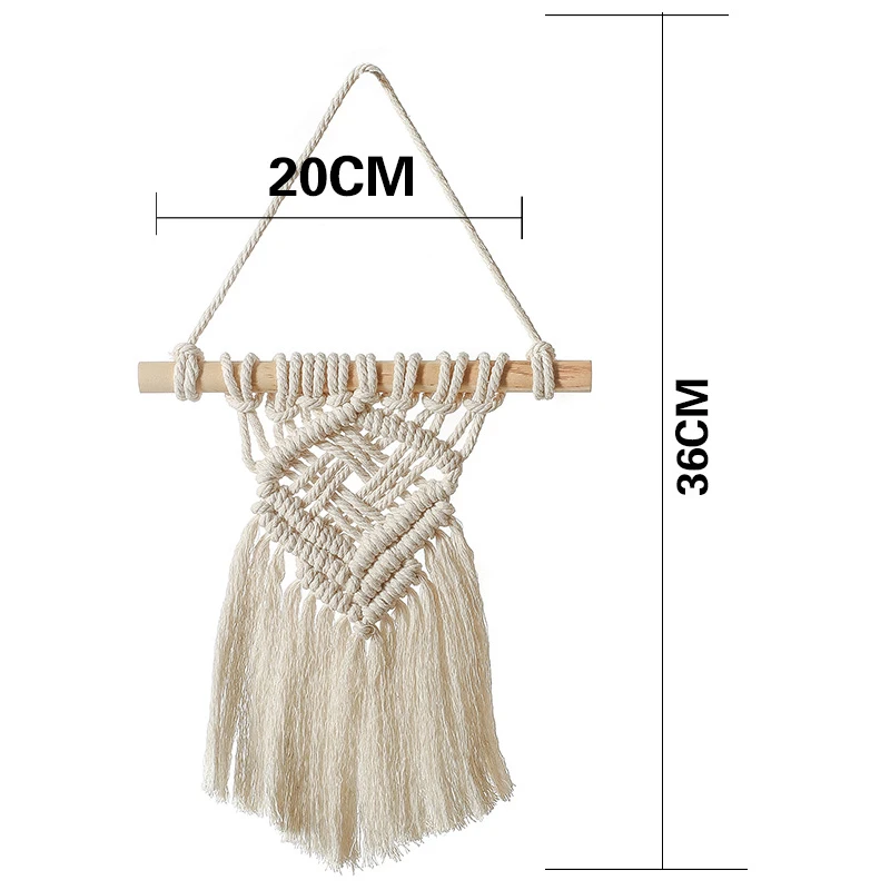 Hand Knotted Macrame Wall Art Handmade Cotton Bohemian Wall Hanging Tapestry with Tassel Boho Wedding Best
Hand Knotted Macrame Wall Art Handmade Cotton Bohemian Wall Hanging Tapestry with Tassel Boho Wedding Best