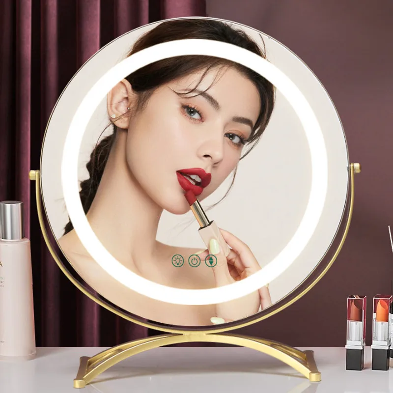 Nordic HD LED Makeup Mirror Creative Multi Color Lamplight Cosmetics Mirror Home Decorative Mirror 360 Rotating Beauty Mirrors
Nordic HD LED Makeup Mirror Creative Multi Color Lamplight Cosmetics Mirror Home Decorative Mirror 360 Rotating Beauty Mirrors