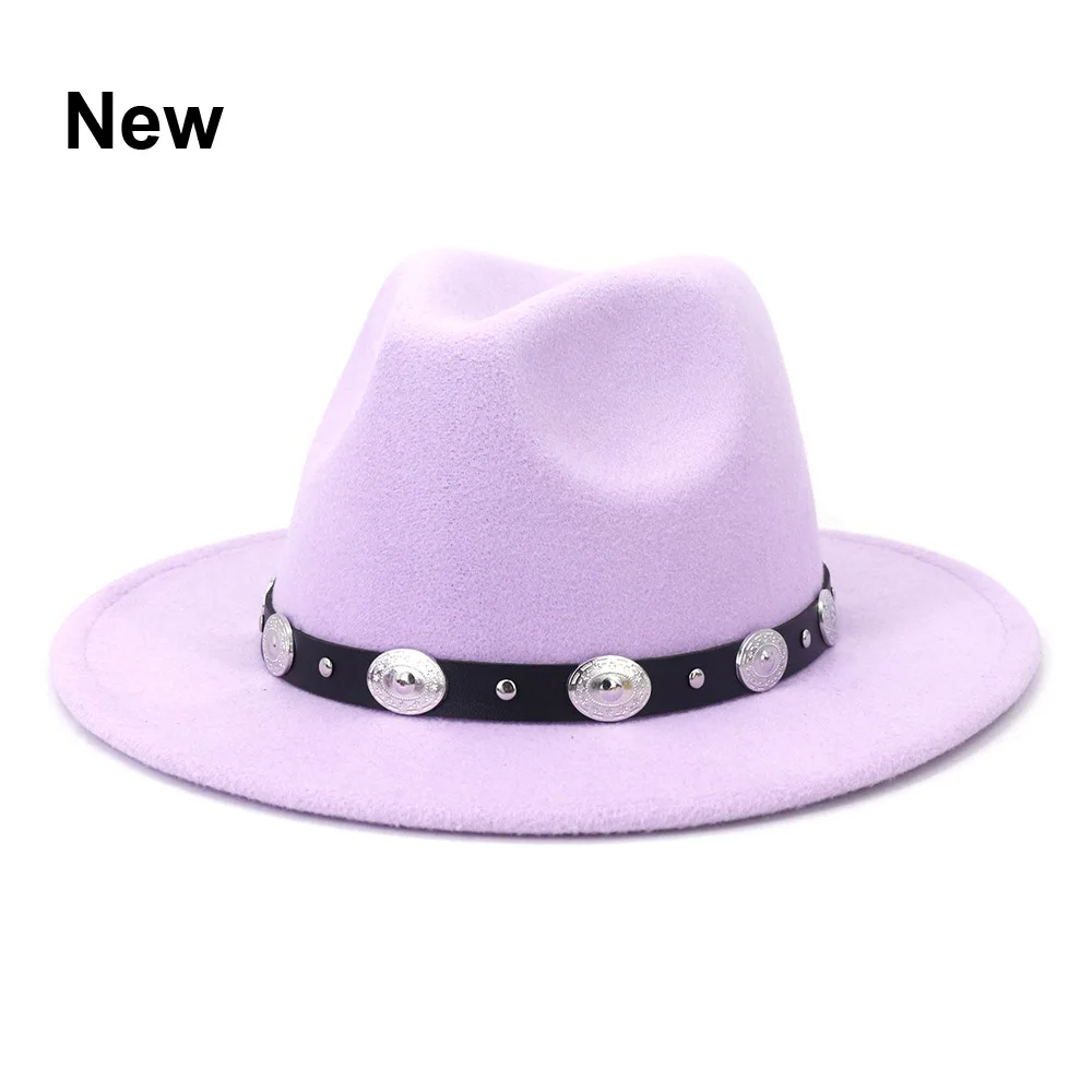 2021 Wholesale British Classic Metal Belt Vintage Jazz Panama Woolen Felt Fedora Hat for Women Men Church Party Hat
2021 Wholesale British Classic Metal Belt Vintage Jazz Panama Woolen Felt Fedora Hat for Women Men Church Party Hat