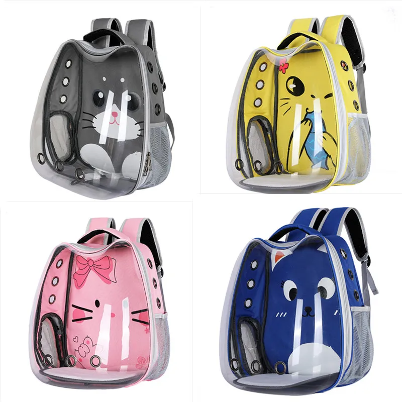 Cat Carrier Bags Pet bag Out Double Back Bag PV material Space Capsule Breathable Transparent Backpack for Cats
Cat Carrier Bags Pet bag Out Double Back Bag PV material Space Capsule Breathable Transparent Backpack for Cats