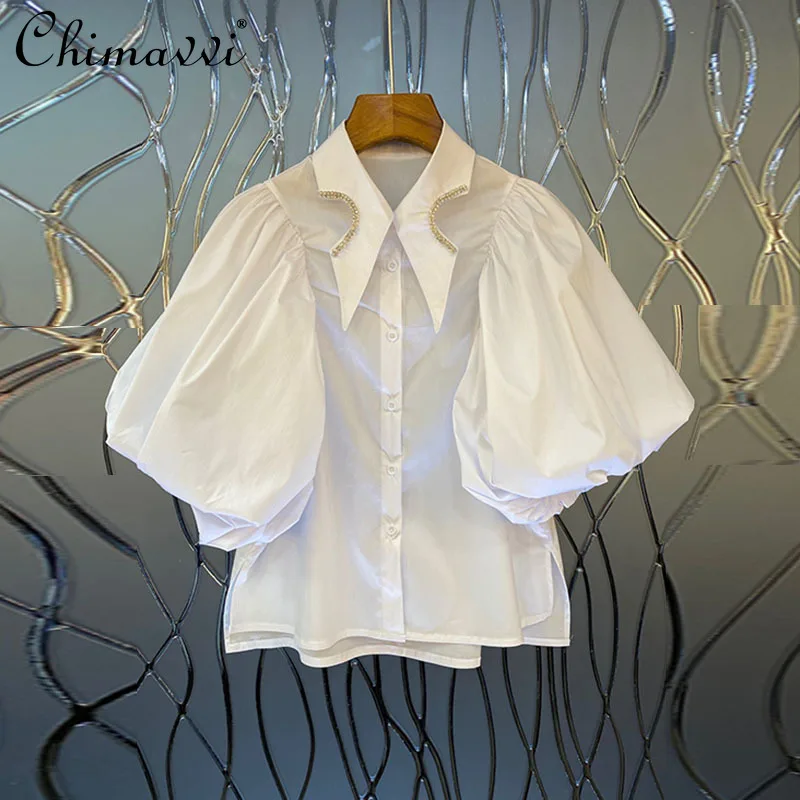 Shirt for Women 2021 Summer Korean Style Fashion Stylish Solid All-Matching Women's Blouse Retro French Loose Camisas Mujer
Shirt for Women 2021 Summer Korean Style Fashion Stylish Solid All-Matching Women's Blouse Retro French Loose Camisas Mujer