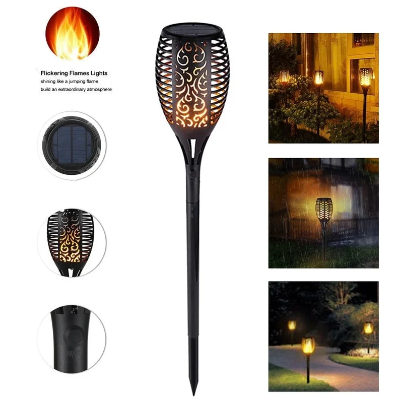 Outdoor Led Solar Lights Flickering Dancing Flame Torch Solar Lighting Waterproof Lamp for Garden Decoration Landscape Lawn Path
Outdoor Led Solar Lights Flickering Dancing Flame Torch Solar Lighting Waterproof Lamp for Garden Decoration Landscape Lawn Path