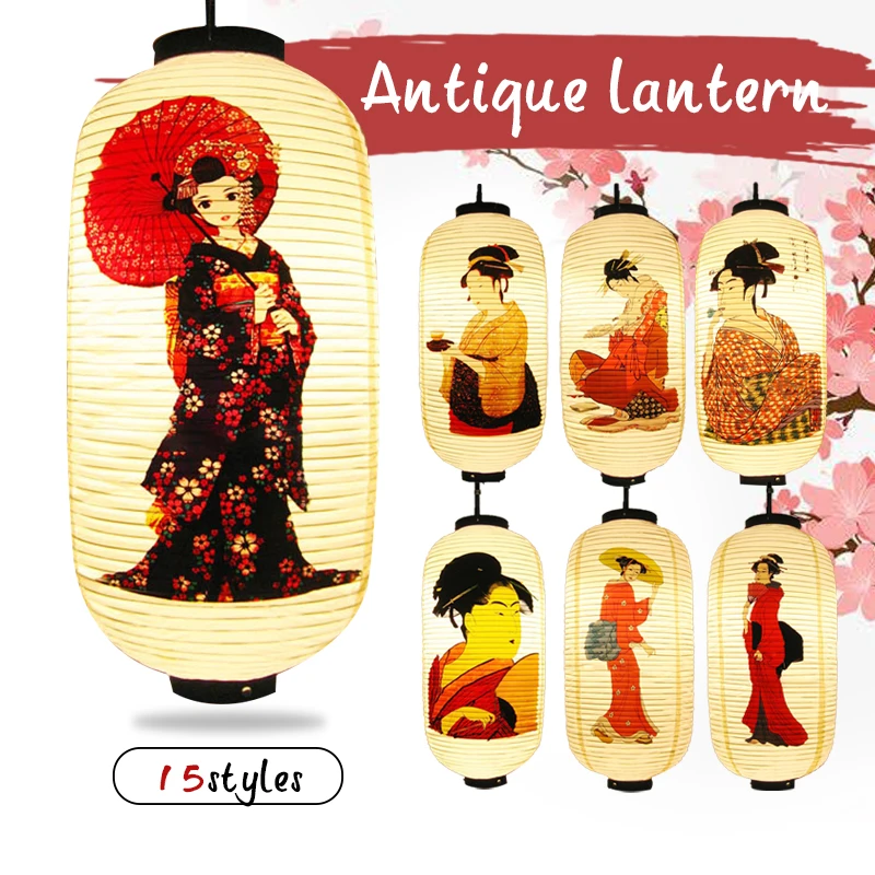 25*50cm Waterproof PVC Lantern Japanese Geisha Hanging Korean Ramen Sashimi Cuisine Shop Restaurant Pub Decor Outdoor Lanterns
25*50cm Waterproof PVC Lantern Japanese Geisha Hanging Korean Ramen Sashimi Cuisine Shop Restaurant Pub Decor Outdoor Lanterns
