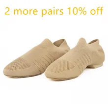 Mesh Cloth Dance Soft Jazz Shoes Dancing Modern Footwear Belly Contemporary Gym Indoor Ballet Leisure Sports Women Child Adult