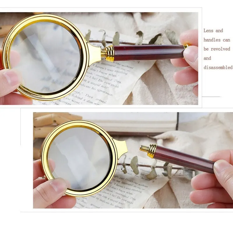 Portable Handheld 10X Magnifying Glass Magnifier Antique Handle Magnifier for Reading Book Inspection Coins Fault Finding
Portable Handheld 10X Magnifying Glass Magnifier Antique Handle Magnifier for Reading Book Inspection Coins Fault Finding
