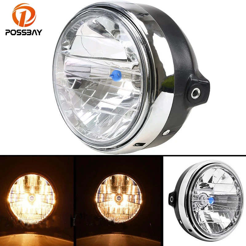 POSSABY Retro Motorcycle Headlight Head Lamp Amber Halogen Light For Honda CB400 CB500 CB1300 Hornet 250 Cafe Racer Lights
POSSABY Retro Motorcycle Headlight Head Lamp Amber Halogen Light For Honda CB400 CB500 CB1300 Hornet 250 Cafe Racer Lights