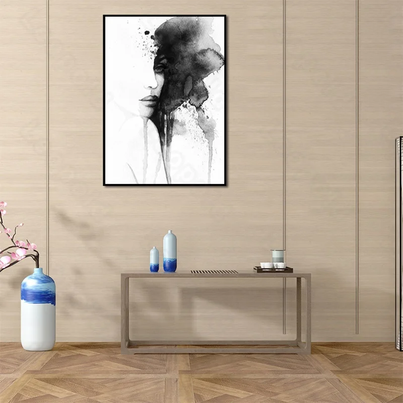 Modern Style Murals Abstract Beauty In Ink Art Frameles Poster Home Residential Bedroom Decoration Living Room Canvas Painting
Modern Style Murals Abstract Beauty In Ink Art Frameles Poster Home Residential Bedroom Decoration Living Room Canvas Painting