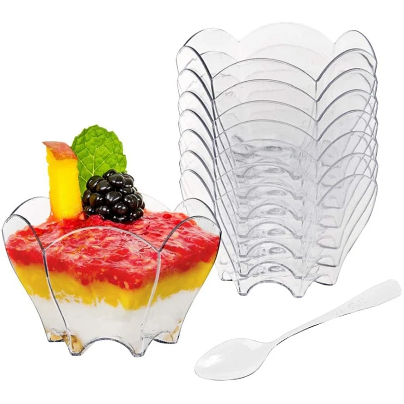 100 Pack Mini Parfaits Dessert Cups with 100 Spoons, 3Oz Clear Small Serving Bowl for Tasting Party Dessert Appetizers
100 Pack Mini Parfaits Dessert Cups with 100 Spoons, 3Oz Clear Small Serving Bowl for Tasting Party Dessert Appetizers