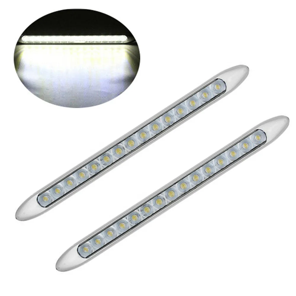 2PCS 15LED Brake Light Trailer Rear Lights Silver Chrome 24 volt Truck Stop Signal Tail Lights 12V Stop Signal For Cars 
2PCS 15LED Brake Light Trailer Rear Lights Silver Chrome 24 volt Truck Stop Signal Tail Lights 12V Stop Signal For Cars
