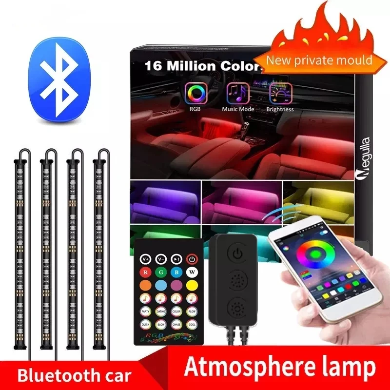 48PCS LED Car Foot Light Ambient Lamp Car Styling Decorative Atmosphere Lamps Car Interior Light With Remote USB Enclosure Lamp
48PCS LED Car Foot Light Ambient Lamp Car Styling Decorative Atmosphere Lamps Car Interior Light With Remote USB Enclosure Lamp