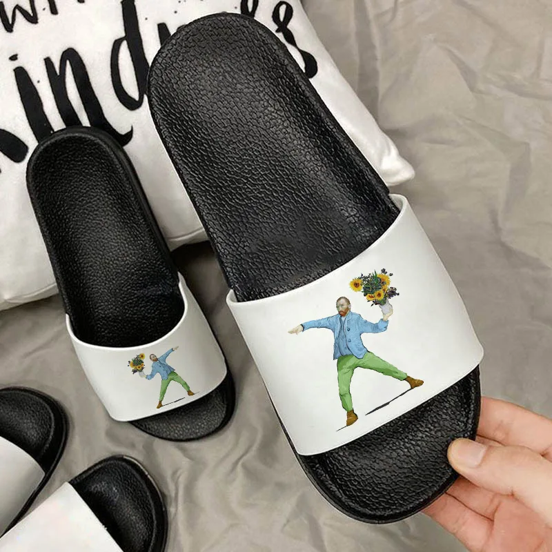 2021 Summer Newest Van Gogh Vintage Slippers Fashion Oil Art Open Toe Flip Flops for Women slippers outdoor Beach slides
2021 Summer Newest Van Gogh Vintage Slippers Fashion Oil Art Open Toe Flip Flops for Women slippers outdoor Beach slides