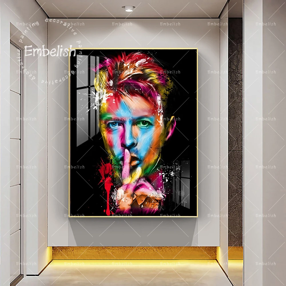 Embelish 1 Piece Famous Singer Painting David Bowie Canvas Art Poster Prints Painting For Living Room And Bedroom Decoration
Embelish 1 Piece Famous Singer Painting David Bowie Canvas Art Poster Prints Painting For Living Room And Bedroom Decoration