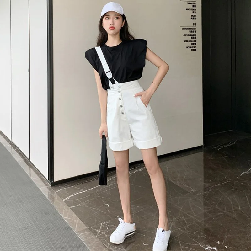 2020 Summer New Arrivals Two Piece Suit Women's Special Clothes Professional Two-piece Set Female Jeans Overall Fashion Outfits
2020 Summer New Arrivals Two Piece Suit Women's Special Clothes Professional Two-piece Set Female Jeans Overall Fashion Outfits