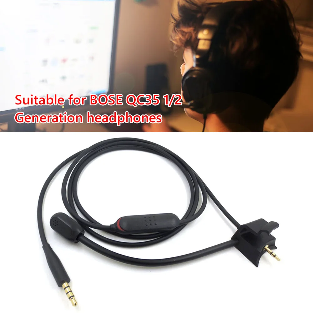 3.5mm Headphone Line Replacement Gaming Headset Audio Cord Portable Black Adapter Copper Cable for BOSE QC35 Gen 1/2
3.5mm Headphone Line Replacement Gaming Headset Audio Cord Portable Black Adapter Copper Cable for BOSE QC35 Gen 1/2