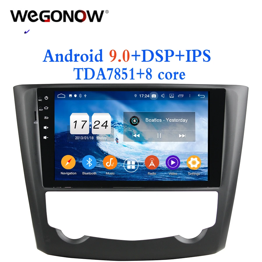 Android 9 0 4 Гб ram 8 core 32G Автомобильный dvd-плеер gps ГЛОНАСС карта RDS радио wifi Bluetooth 2 DVR