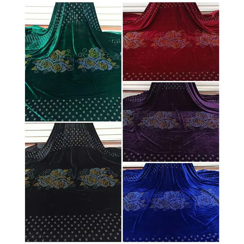 African velvet lace fabric AYY5 New arrival Hot sale white and golden color stones dress fabric soft material velvet fabric 2020
African velvet lace fabric AYY5 New arrival Hot sale white and golden color stones dress fabric soft material velvet fabric 2020