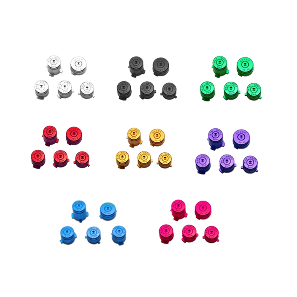 

10pcs High quality Aluminum Alloy Metallic Metal buttons for xbox one with guide bullet buttons