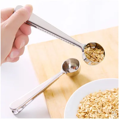 Stainless Steel Silver Coffee Spoons Bag Seal Clip Milk Powder Flesh Espresso Tea Scoop Ice Cream Spoon Cooking Sealing Clip
Stainless Steel Silver Coffee Spoons Bag Seal Clip Milk Powder Flesh Espresso Tea Scoop Ice Cream Spoon Cooking Sealing Clip