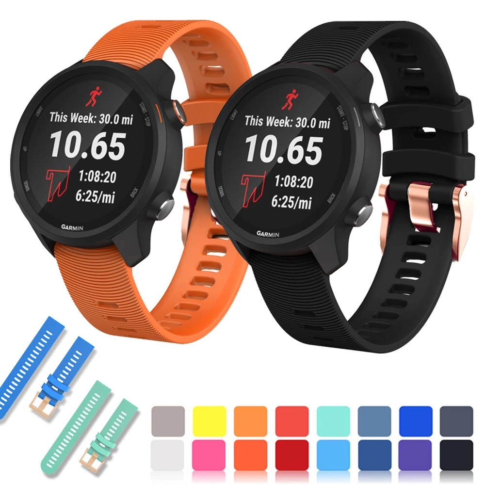 20 мм силиконовый ремешок для часов Ремешки для смарт-часов Garmin Vivoactive 3t-3 HR/Forerunner 245 645 музыка Вену кв ремни браслет Correa
20 мм силиконовый ремешок для часов Ремешки для смарт-часов Garmin Vivoactive 3t-3 HR/Forerunner 245 645 музыка Вену кв ремни браслет Correa