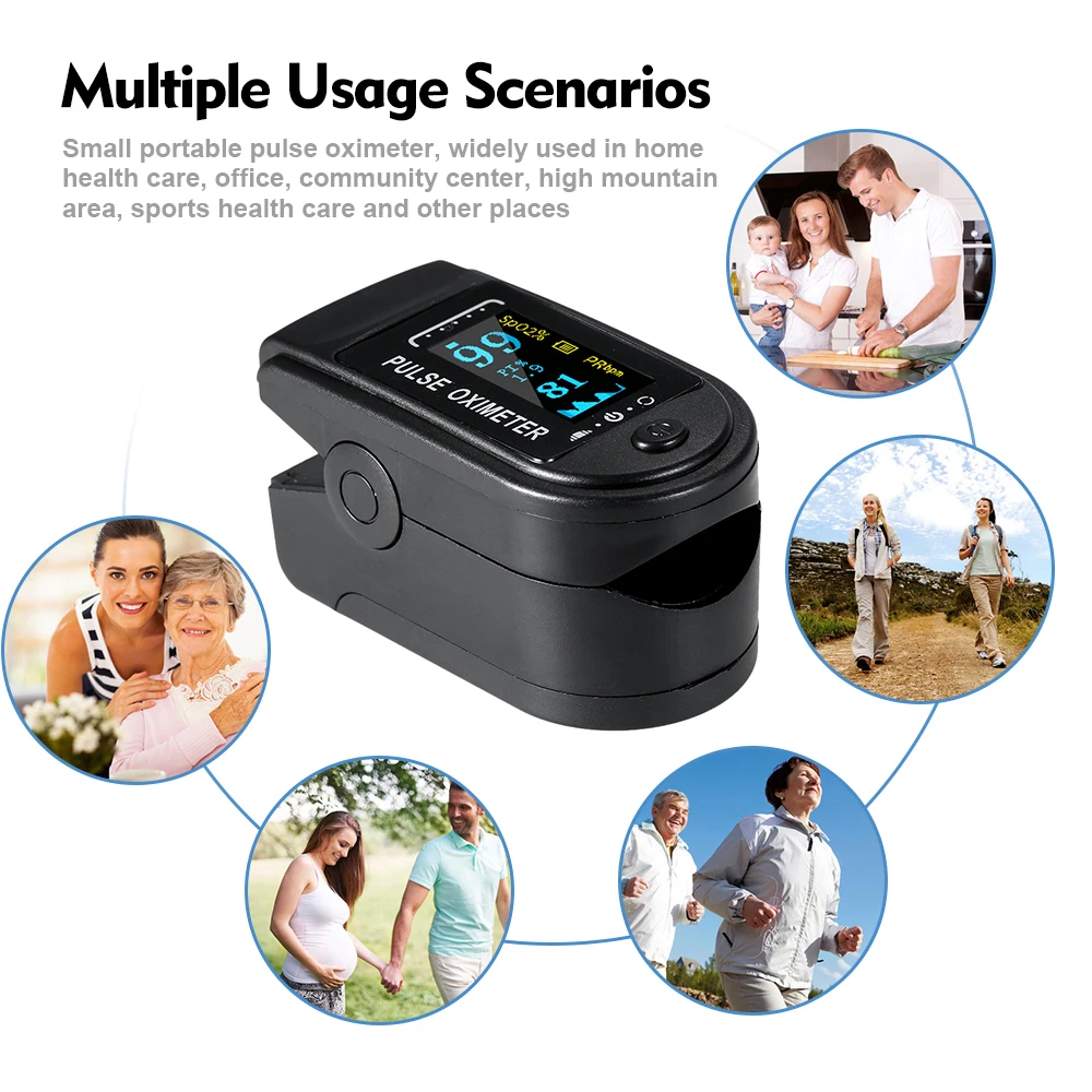 Digital Fingertip Pulse Oximeter OLED Display Blood Oxygen Sensor Saturation Mini SpO2 Monitor Pulse Rate for Home Sports Travel 
Digital Fingertip Pulse Oximeter OLED Display Blood Oxygen Sensor Saturation Mini SpO2 Monitor Pulse Rate for Home Sports Travel