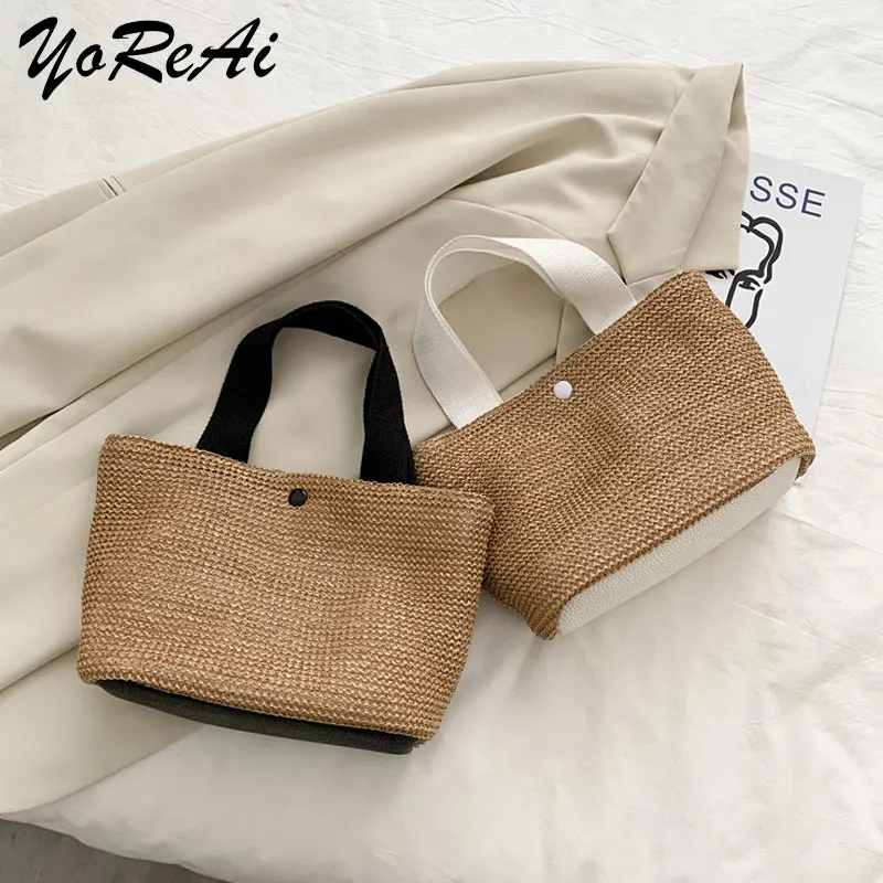 YoReAi Summer Bohemian Handmade Weaving Bags Women Beach Straw Bag Wrapped Beach Pack Rattan Basket Handbags Travel Totes
YoReAi Summer Bohemian Handmade Weaving Bags Women Beach Straw Bag Wrapped Beach Pack Rattan Basket Handbags Travel Totes