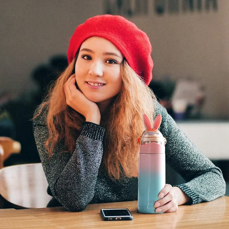 Cute Rabbit Kids Insulation Bottle-Stainless Steel Thermoses,Leak-Proof Travel Coffee Mug,Durable Tumbler
Cute Rabbit Kids Insulation Bottle-Stainless Steel Thermoses,Leak-Proof Travel Coffee Mug,Durable Tumbler