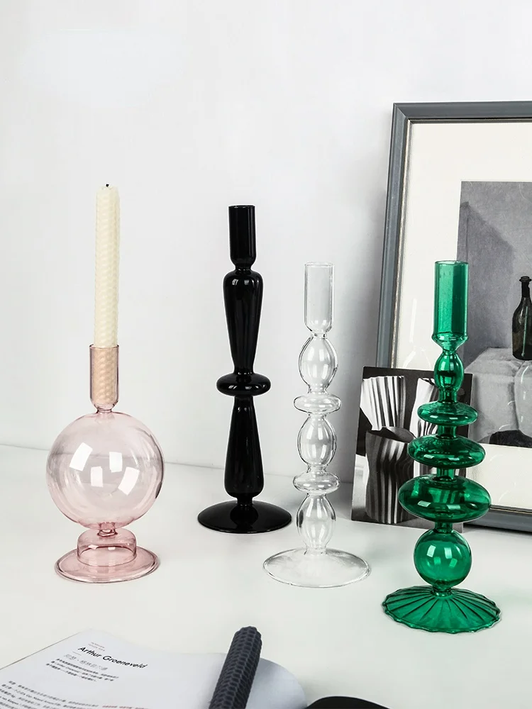 Light Luxury Glass Candle Holder Home Romantic Candlelight Dinner Decoration Retro Furnishings Porta Velas Home Decor WT50ZT
Light Luxury Glass Candle Holder Home Romantic Candlelight Dinner Decoration Retro Furnishings Porta Velas Home Decor WT50ZT