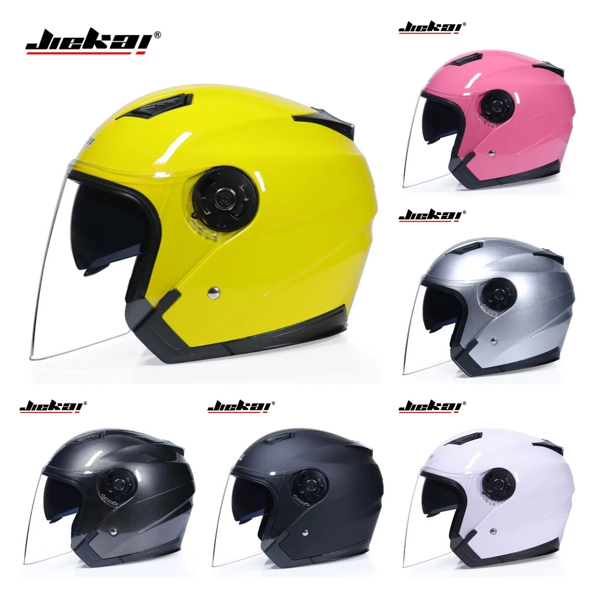 Light Weight Safety Motorcycle Helmets JIEKAI Motorcycle Helmets Open Face Helmets Motorbike Scooter Riding Safety Helmets
Light Weight Safety Motorcycle Helmets JIEKAI Motorcycle Helmets Open Face Helmets Motorbike Scooter Riding Safety Helmets