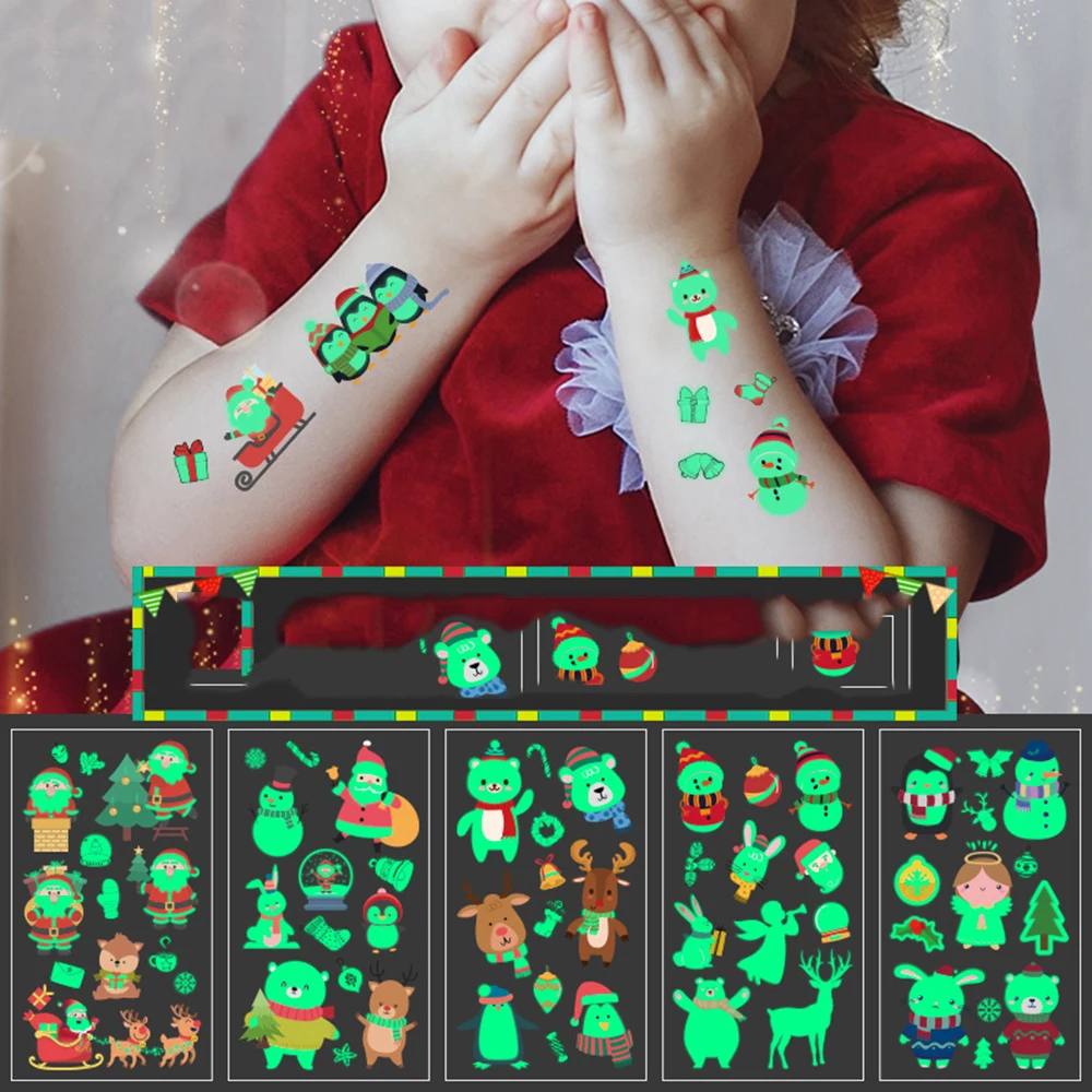 10Pcs Christmas Cartoon Santa Claus Luminous Tattoo Sticker New Year Gifts Xmas Kids Toys Gifts Natal Merry Christmas Decoration
10Pcs Christmas Cartoon Santa Claus Luminous Tattoo Sticker New Year Gifts Xmas Kids Toys Gifts Natal Merry Christmas Decoration