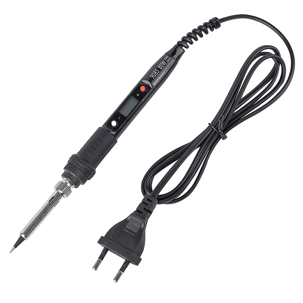 New 908S 80W LCD Electric Soldering Irons Kit Adjustable Temperature LCD Display Soldering Iron Tips Welding Tools 220V 110V
New 908S 80W LCD Electric Soldering Irons Kit Adjustable Temperature LCD Display Soldering Iron Tips Welding Tools 220V 110V