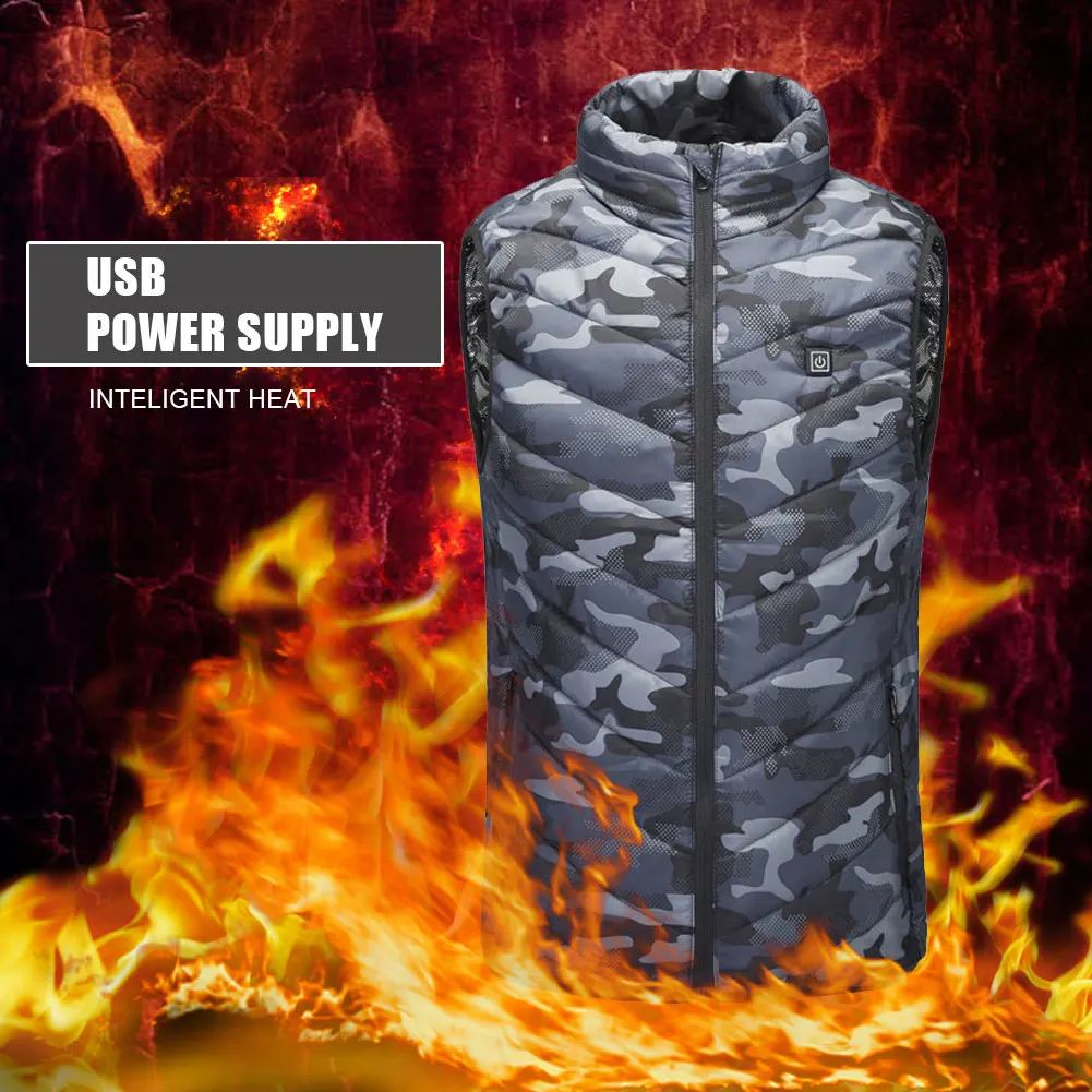 Camouflage 4-Zone Heating Vest Usb Charging Thermal Insulation Heating Suit Three-Speed Thermostat Heating Vest Men And Women
Camouflage 4-Zone Heating Vest Usb Charging Thermal Insulation Heating Suit Three-Speed Thermostat Heating Vest Men And Women