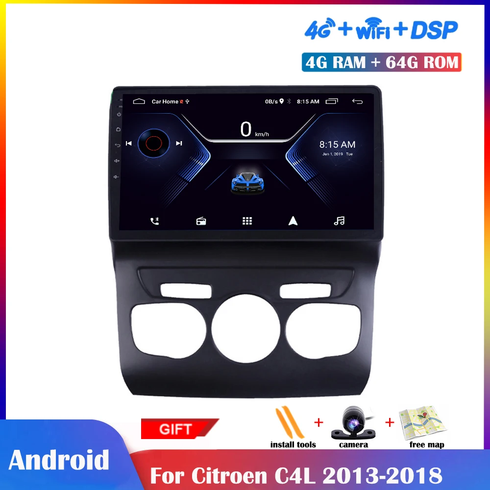 10.1Inch Android Multimedia Player For Citroen C4L 2013-2018 Car Radio Stereo Navigation GPS 4G Net IPS Touch Screen Wifi DSP
10.1Inch Android Multimedia Player For Citroen C4L 2013-2018 Car Radio Stereo Navigation GPS 4G Net IPS Touch Screen Wifi DSP