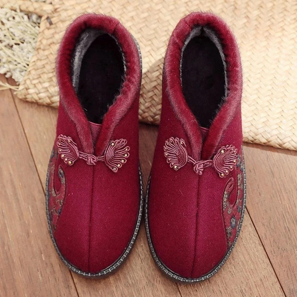 Women Flat Shoes 2021 New Warm Comfortable Elderly Thickened Cotton Anti-skid Soft Casual For Grandmother Mother Large Size
Women Flat Shoes 2021 New Warm Comfortable Elderly Thickened Cotton Anti-skid Soft Casual For Grandmother Mother Large Size