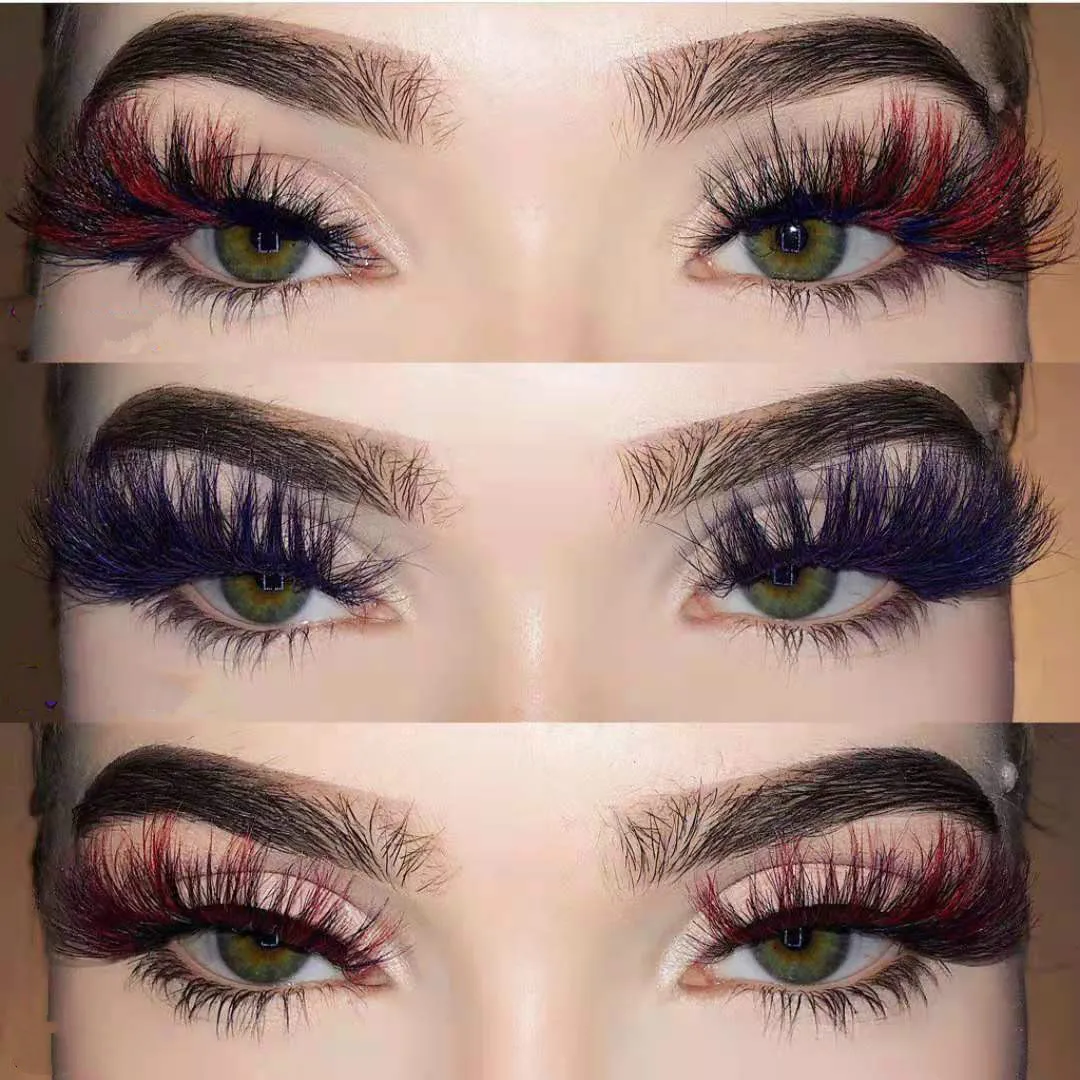 newest high end 3D 5D colored real mink eyelashes luxury rainbow colorful natural cosplay eyelashes real mink hair color lashes
newest high end 3D 5D colored real mink eyelashes luxury rainbow colorful natural cosplay eyelashes real mink hair color lashes