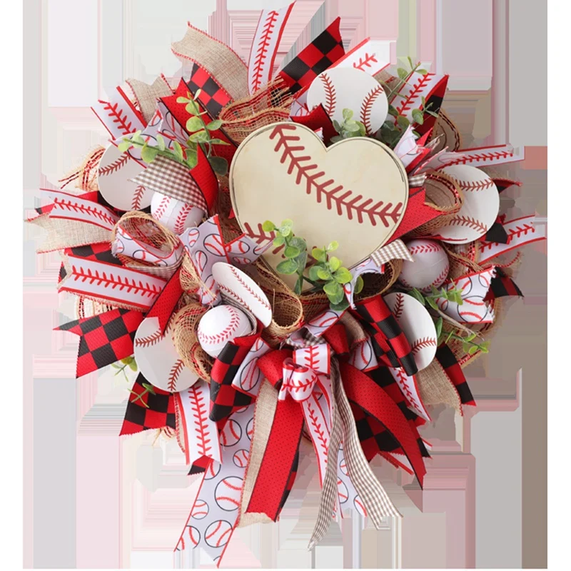 Бейсбольный входной венок, входная дверь, Круглый венок, патриотический венок, бейсбольный футбольный напечатанный подарок для любителей с... 
Бейсбольный входной венок, входная дверь, Круглый венок, патриотический венок, бейсбольный футбольный напечатанный подарок для любителей с...